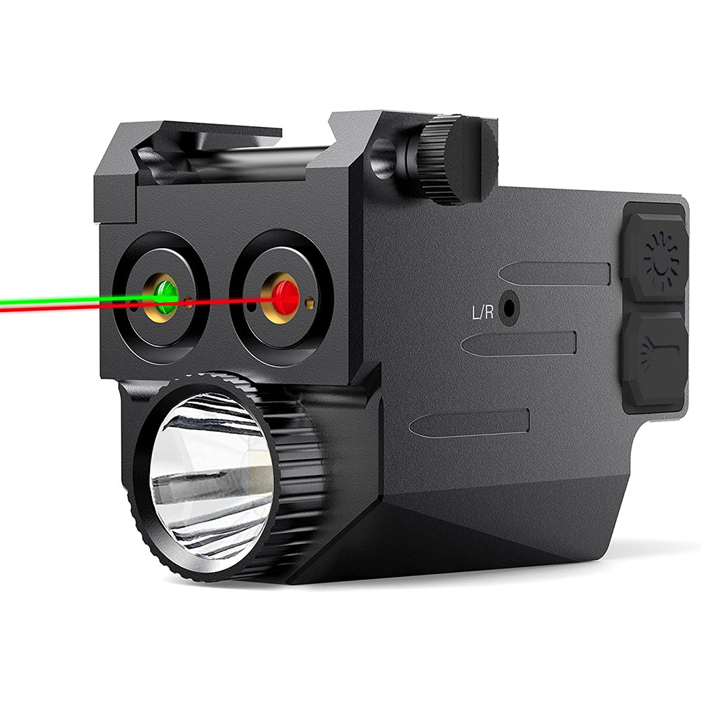 LED Flashlight with Mini Red Laser Sight